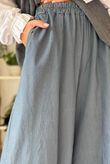 Bennie Quirky Barrel Pant Denim Pin Stripe